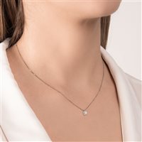 Collar Mirco Visconti Mujer collana punto luce in Oro Diamante 0.23 Ct BN48/115 - BN48/115